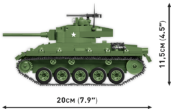 Americký ľahký Tank M24 Chaffee II WW COBI 2543 - World War II 