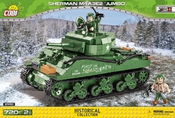 Americký ťažký tank Sherman M4A3E2 JUMBO COBI 2549 - limitovaná edícia World War II - kopie