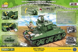 Amerikanischer schwerer Panzer Sherman M4A3E2 JUMBO COBI 2549 - Limitierte Auflage WWII - kopie