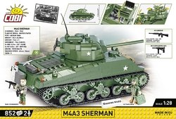 Americký stredný tank Sherman M4A1 COBI 3044 - Company of Heroes 3 - kopie