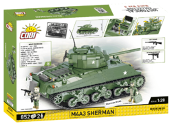 Americký stredný tank Sherman M4A3 COBI 2570 - World War II