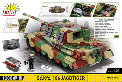 Deutscher schwerer Jagdpanzer Panzerjäger Tiger Ausf. B COBI 2579 – Limited Edition WWII 1:28 - kopie