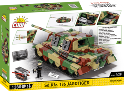 Deutscher schwerer Jagdpanzer Jagdtiger Sd.Kfz. 186 COBI 2580 - Zweiter Weltkrieg 1:28