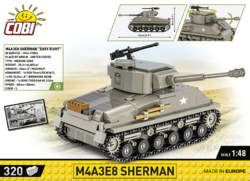 Americký tank Sherman M4A3E8 COBI 2705 - World War II - kopie