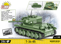 Ruský střední tank T-34-85 COBI 2702 - World  War II - kopie