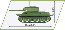 Ruský střední tank T-34-85 COBI 2702 - World  War II - kopie