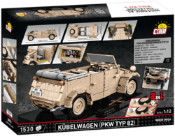 Nemecký veliteľský automobil Kübelwagen PKW TYP 82 COBI 2802 - Executive Edition WWII 1:12