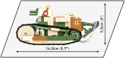 Leichter Panzer RENAULT FT VICTORY 1920 COBI 2992 - Great War - kopie
