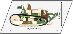 Lehký tank RENAULT FT-17 COBI 2973 - Great War - kopie