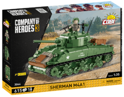 Americký stredný tank Sherman M4A1 COBI 3044 - Company of Heroes 3