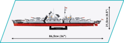 Bojová loď BISMARCK COBI 4819 - World War II - kopie