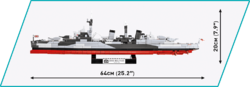 Britský lehký křižník HMS Belfast COBI 4821-World War II - kopie