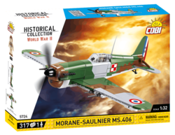 Französisches Kampfflugzeug Morane-Saulnier MS.406 COBI 5724- World War II