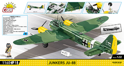 Nemecká viacúčelová stíhačka Junkers JU-88 COBI 5732 - Limitovaná edícia WW II - kopie