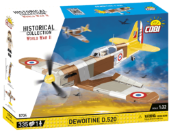 Französisches Kampfflugzeug Dewoitine D.520 COBI 5720- World War II - kopie