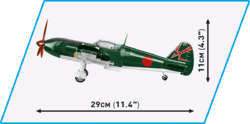 Japanese fighter aircraft Mitsubishi A6M2 Zero-Sen COBI 5729 - World War II - kopie