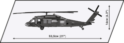 Americký viacúčelový vrtuľník Sikorski UH-60 Black Hawk COBI 5816 - Limited Edition Armed Forces - kopie
