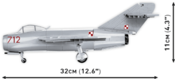 Russisches Kampfflugzeug MIG-15 FAGOT COBI 2416 - Korean War - kopie