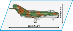 Polnisches Kampfflugzeug LIM-5 (MIG-17F) COBI 5824 - Cold War - kopie