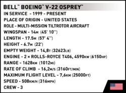 American converter plane Bell Boeing V-22 Osprey COBI 5835 - Armed Forces - kopie