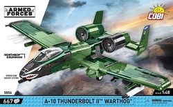 Americký bitevní letoun A-10 Thunderbolt II WARTHOG COBI 5856 - Armed Forces 1:48