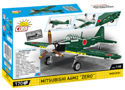 Japonské stíhacie lietadlo Mitsubishi A6M2 Zero COBI 5861 - World War II 1:48