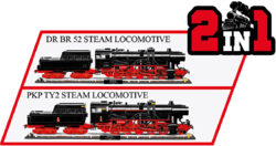 Steam locomotive DR BR 52/TY2 with tender COBI 6280 - Executive Edition 1:35