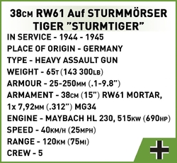 Německý těžký stíhač tanků Panzerjäger Tiger (P) Sd.Kfz.184 Elefant COBI 2582 - World War II 1:28 - kopie