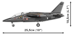 Französisches leichtes Kampfflugzeug Dassault Alpha JET Patrouille de France COBI 5841 - Armed Forces 1:48 - kopie