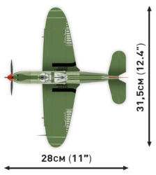 American fighter aircraft Bell P-39D Airacobra COBI 5746 - World War II 1:32 - kopie