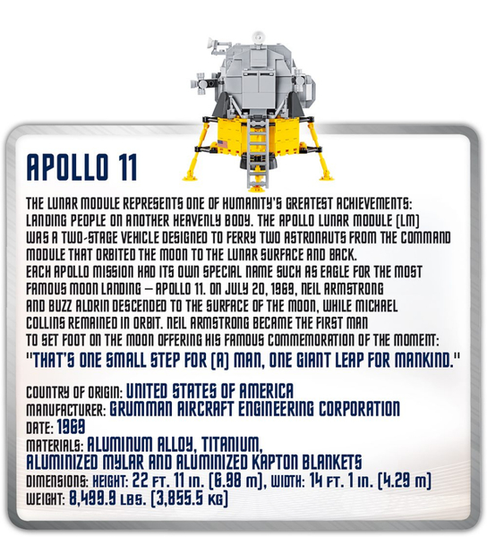 Lunární modul Apollo 11 COBI 21079 - Smithsonian